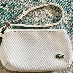 Vintage 2000’s Pearl White Lacoste Wristlet